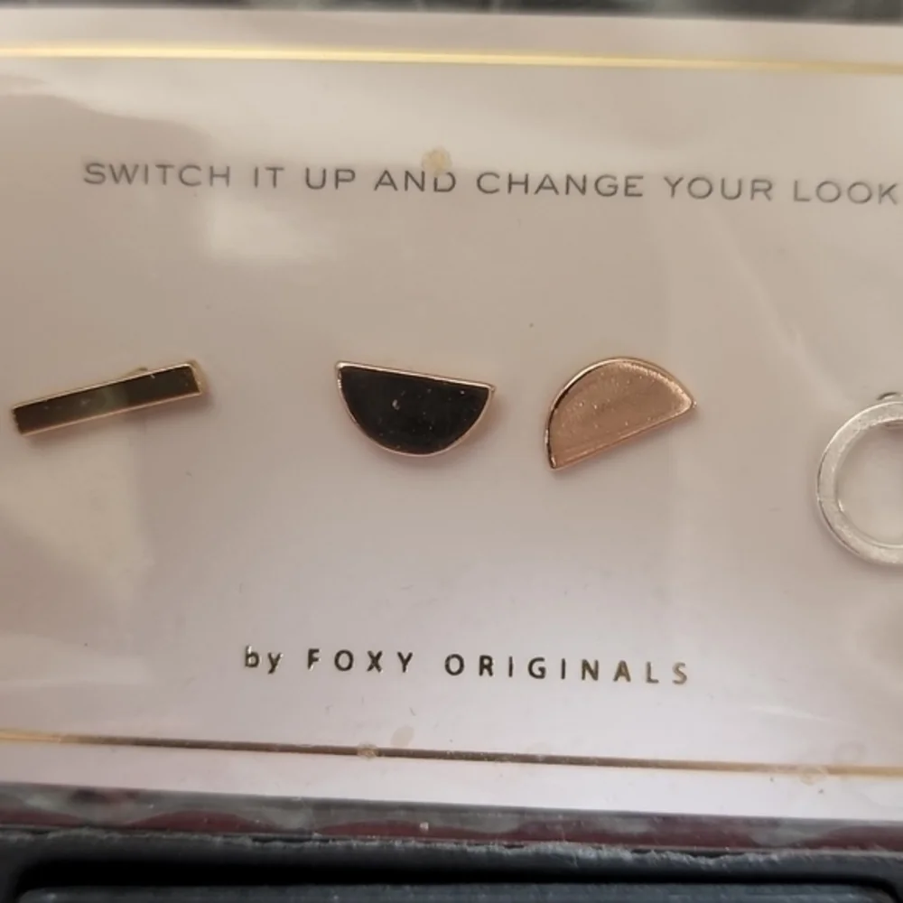 New Foxy Originals Mix and Match‎ Set of 3 Pairs Earrings Studs